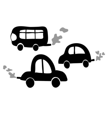 Vector illustration of cars clipart