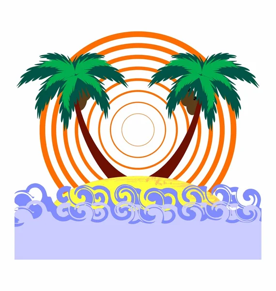 Résumé tropical Contexte — Image vectorielle