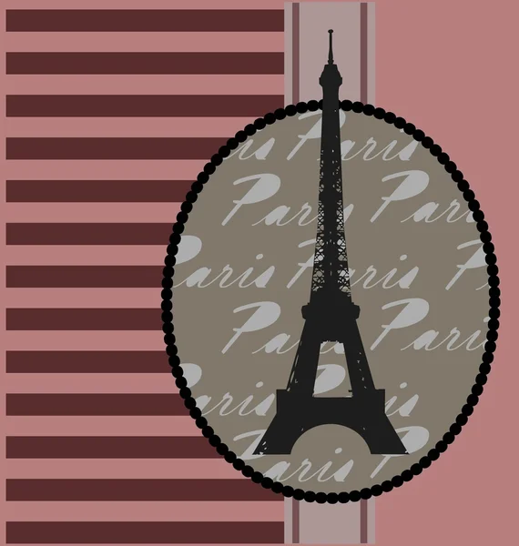 Background with tour Eiffel — Stock Vector