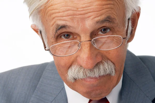 Close-up van oudere zakenman. — Stockfoto