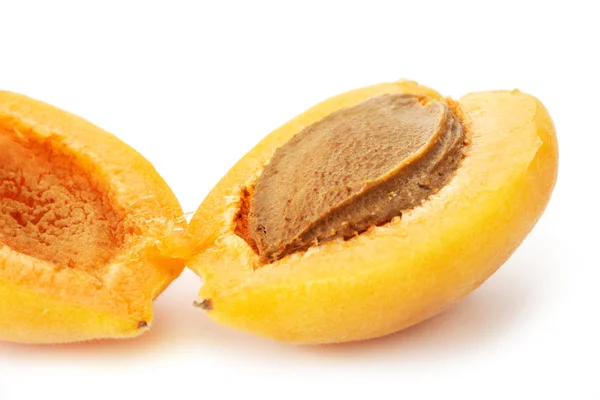 Halved Apricot — Stock Photo, Image