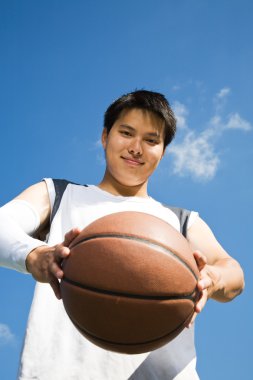 Asian basketball player clipart