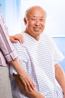 Senior asian healthcare clipart