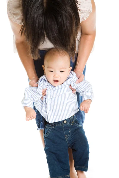 Asian mother and baby — Stock Photo, Image