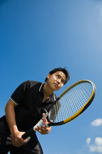 Asiatischer Tennisspieler — Stockfoto