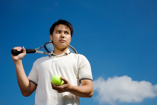 Asya tenisçi — Stok fotoğraf