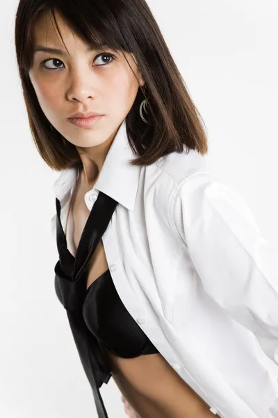 Menina asiática sexy bonita — Fotografia de Stock