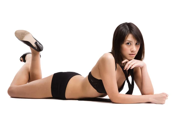 아름 다운 섹시 한 아시아 여자 — 스톡 사진