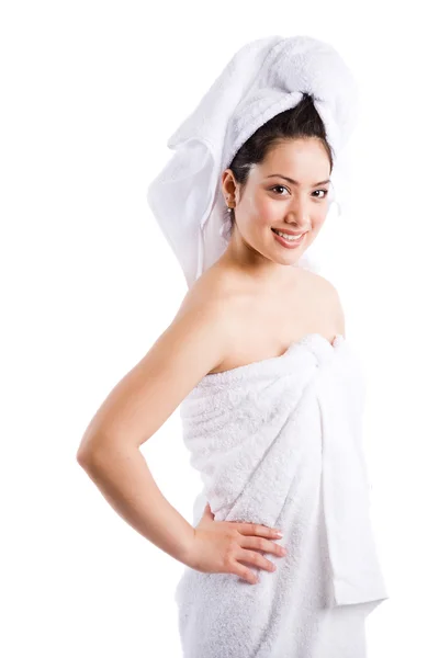 Beautiful asian spa woman — Stock Photo, Image