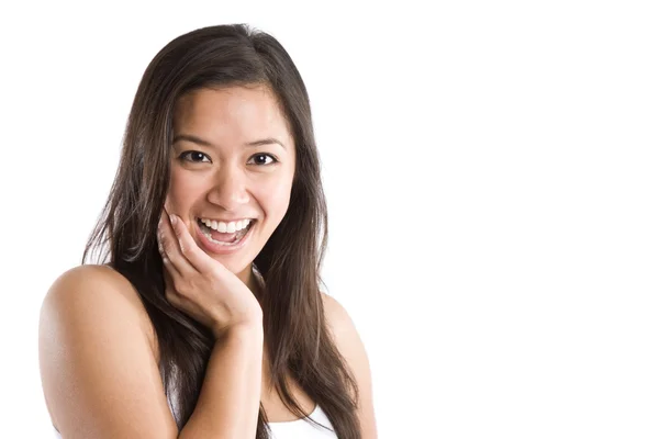 Piękny szczęśliwy azjatyckie kobiety — Zdjęcie stockowe