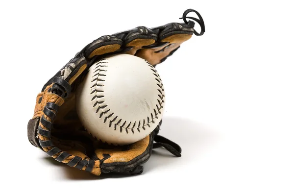 야구 공과 글러브 — 스톡 사진
