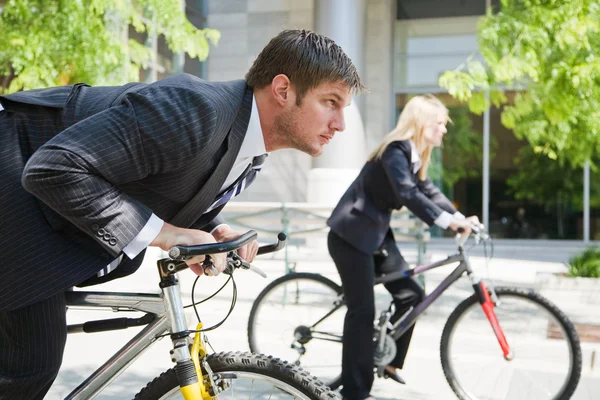 Biznes, wyścigi na rowerach — Zdjęcie stockowe