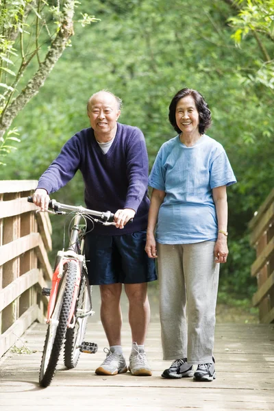 Äldre asiatiska par — Stockfoto