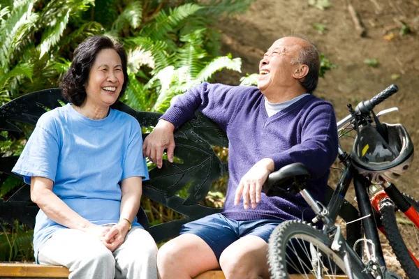 Senior asiatisches Paar — Stockfoto