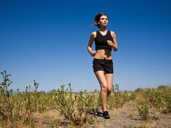 Running girl — Stock Photo, Image