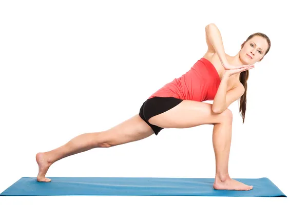 Yoga vrouw Stockfoto