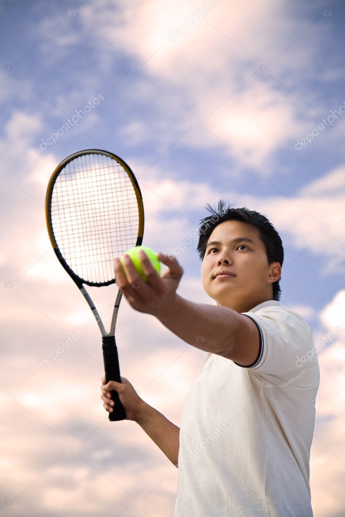 Asian tennis player