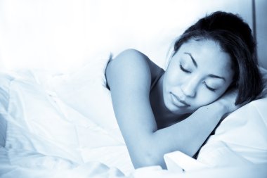 Sleeping woman clipart