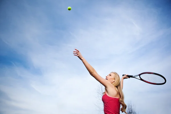 Teniszező — Stock Fotó