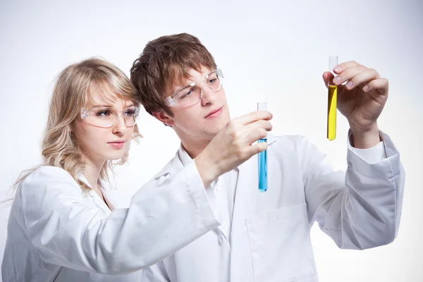 Working scientists — Stock Photo, Image