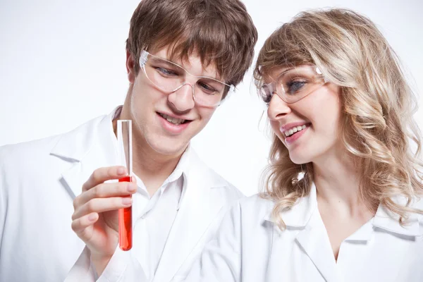 Working scientists — Stock Photo, Image