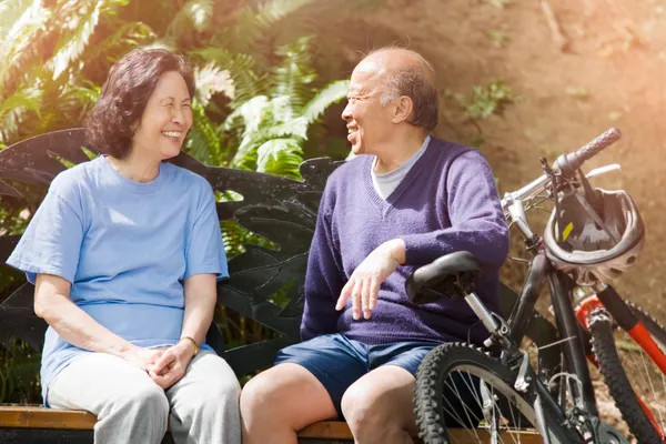 Ledande asiatiska par — Stockfoto