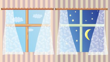 Windows in the room clipart