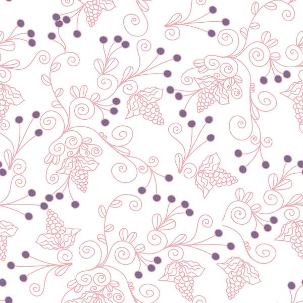 Seamless pattern with grape — Stock Vector