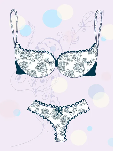 Carte lingerie — Image vectorielle