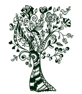 Fantastic abstract tree clipart