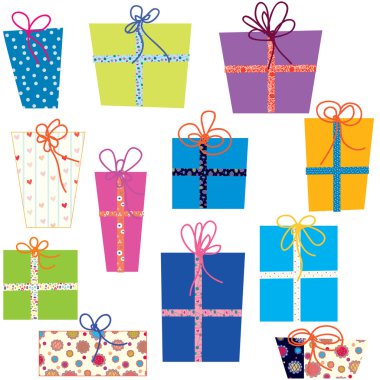 Presents set clipart