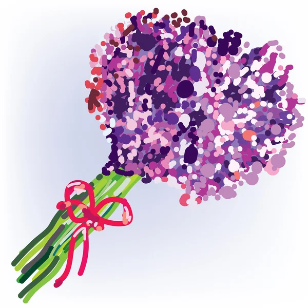 Bouquet abstrait de fleurs — Image vectorielle