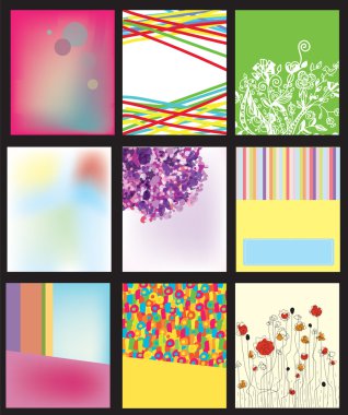 Abstract backgrounds templates clipart