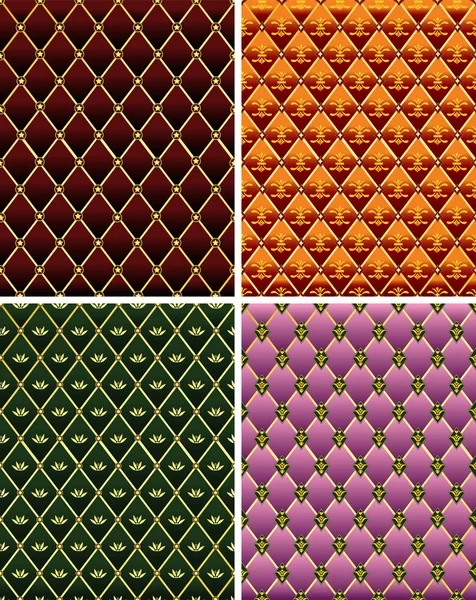 Set of vintage colorful mosaic tile background. — Stock Vector