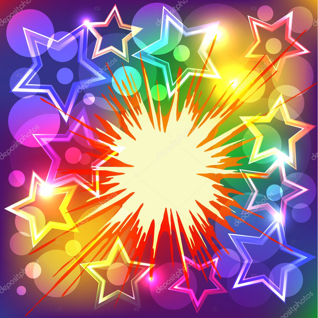 Vector illustration of colorful explode. — Stock Vector © storoch #5632574