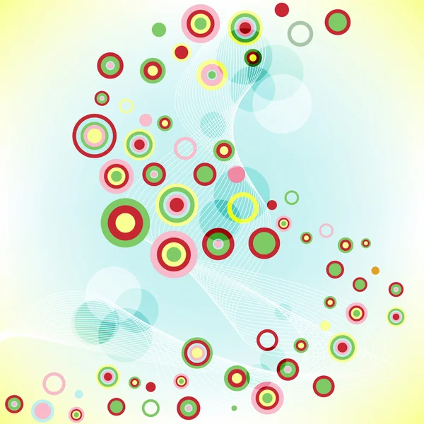 Fondo de color abstracto con círculos . — Archivo Imágenes Vectoriales