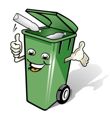 Recycle bins clipart