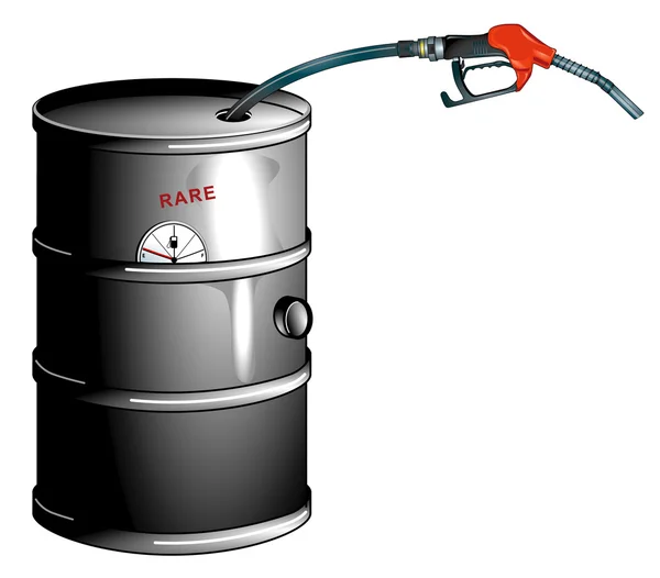 Baril de pétrole est vide — Image vectorielle