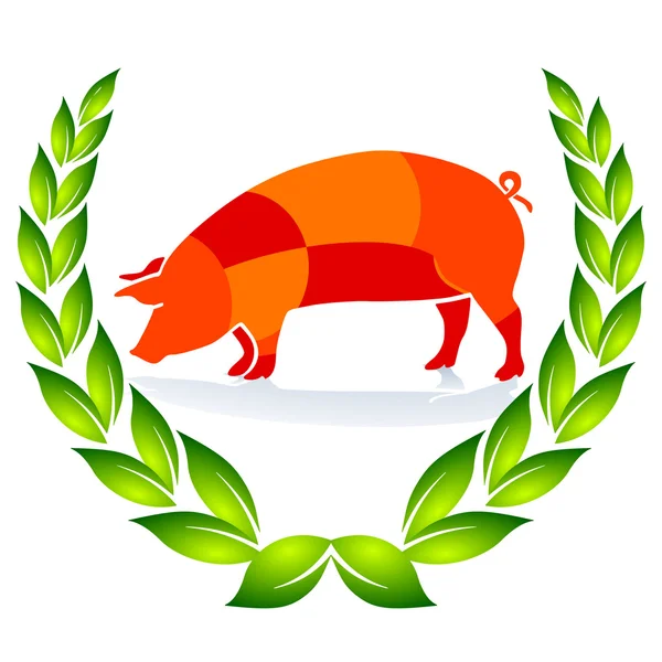 Qualitätsschwein-Zeichen — Stockvektor