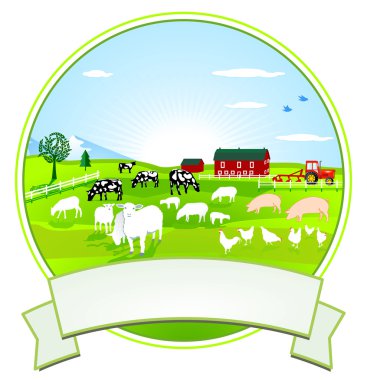 Farm-Button clipart