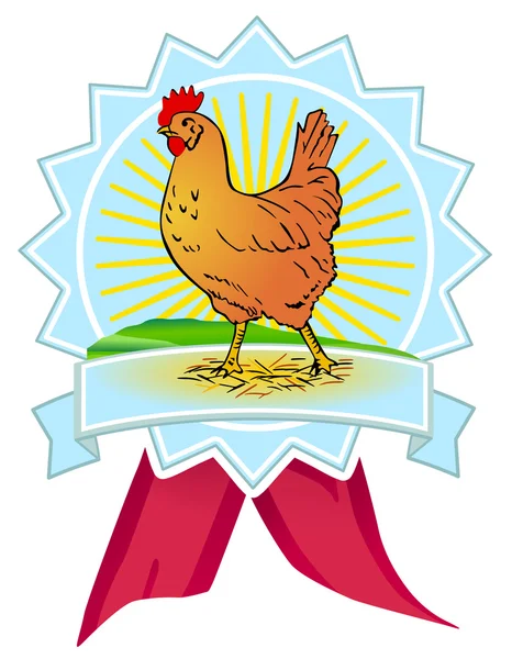 Pollo di qualità, segno — Vettoriale Stock