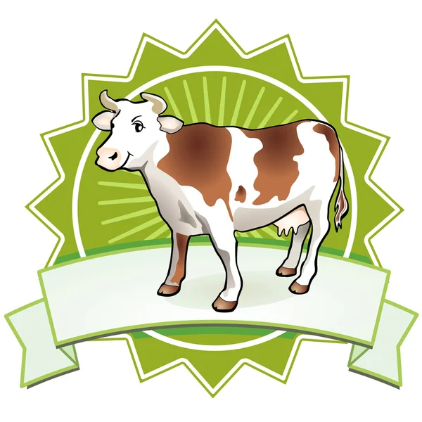 Quality Cow Sign — Stock Vector