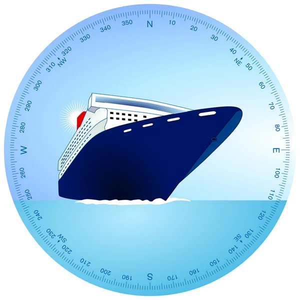 Cruise ship — Stock Vector