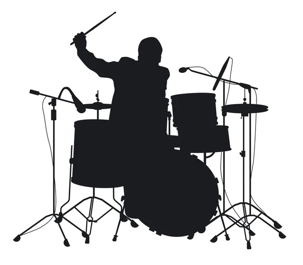 Drummer — Stock Vector