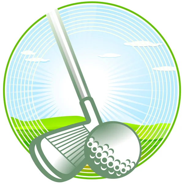Golf-pecsét — Stock Vector