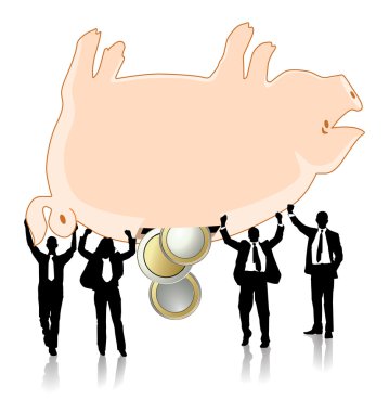 Save savings deposit clipart