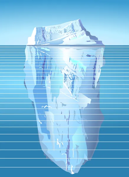 Iceberg — Vettoriale Stock