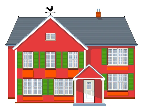 Red House — Stock Vector
