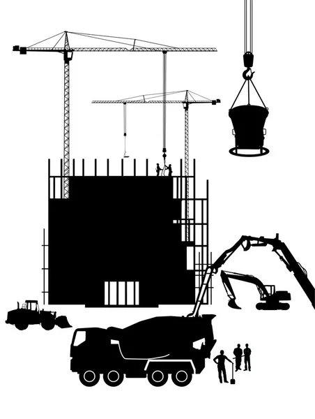 Concrete construction — Stock Vector