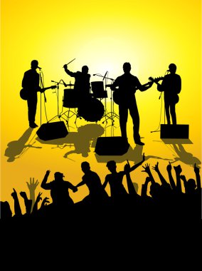 Open air concert clipart